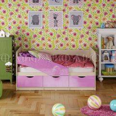 Кровать Бабочки (Сиреневый металлик) 1600 в Нижнем Тагиле - nizhniy-tagil.mebel24.online | фото