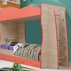 Кровать детская 2-х ярусная Юниор-1.1 (800*2000) ЛДСП в Нижнем Тагиле - nizhniy-tagil.mebel24.online | фото