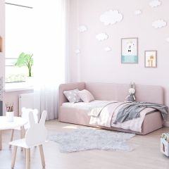Кровать-диван Leonardo 160*70 (Розовый) в Нижнем Тагиле - nizhniy-tagil.mebel24.online | фото 6