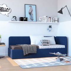 Кровать-диван Leonardo 160*70 (Синий) в Нижнем Тагиле - nizhniy-tagil.mebel24.online | фото 6