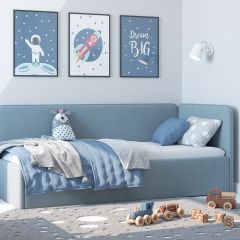 Кровать-диван Leonardo 180*80 (Голубой) в Нижнем Тагиле - nizhniy-tagil.mebel24.online | фото 5