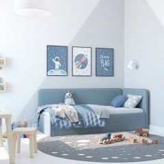 Кровать-диван Leonardo 180*80 (Голубой) в Нижнем Тагиле - nizhniy-tagil.mebel24.online | фото 6