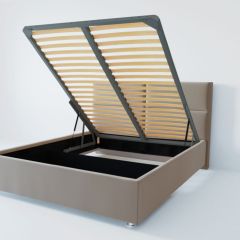 Кровать Корсика с ПМ 1200 (велюр светло-серый) в Нижнем Тагиле - nizhniy-tagil.mebel24.online | фото
