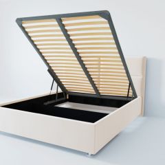 Кровать Корсика с ПМ 1600 (экокожа белая) в Нижнем Тагиле - nizhniy-tagil.mebel24.online | фото