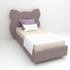 Кровать Котя с ортопедическим основанием 1200 (велюр темно-серый) в Нижнем Тагиле - nizhniy-tagil.mebel24.online | фото