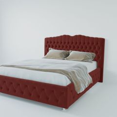 Кровать Нягань с ПМ 1600 (велюр бордо) в Нижнем Тагиле - nizhniy-tagil.mebel24.online | фото