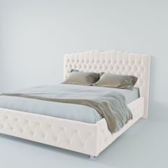 Кровать Нягань с ПМ 800 (экокожа белая) в Нижнем Тагиле - nizhniy-tagil.mebel24.online | фото 2