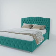 Кровать Нягань с ПМ 900 (велюр бирюзовый) в Нижнем Тагиле - nizhniy-tagil.mebel24.online | фото 2