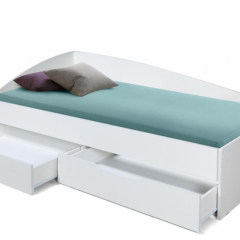 Кровать одинарная "Фея - 3" асимметричная 1900х800 (белая) в Нижнем Тагиле - nizhniy-tagil.mebel24.online | фото 2