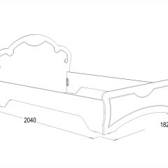 Кровать Ольга-10 МДФ (1600) без основания в Нижнем Тагиле - nizhniy-tagil.mebel24.online | фото 2