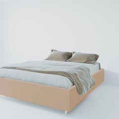 Кровать Подиум с ортопедическим основанием 800 (велюр светло-серый) в Нижнем Тагиле - nizhniy-tagil.mebel24.online | фото 1