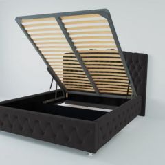Кровать Нягань с ПМ 800 (экокожа кольт ч) в Нижнем Тагиле - nizhniy-tagil.mebel24.online | фото 2