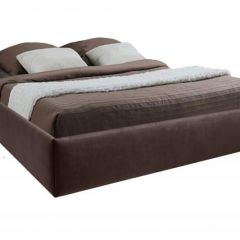 Кровать Подиум с ПМ 1400 (экокожа коричневая) в Нижнем Тагиле - nizhniy-tagil.mebel24.online | фото