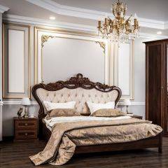 Кровать с мягким изголовьем Афина 1600 (караваджо) в Нижнем Тагиле - nizhniy-tagil.mebel24.online | фото 5