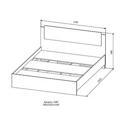 СОФИ СКР1600.1 Кровать 1600 в Нижнем Тагиле - nizhniy-tagil.mebel24.online | фото 2