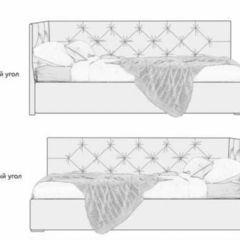 Кровать угловая Хлоя интерьерная +основание (120х200) в Нижнем Тагиле - nizhniy-tagil.mebel24.online | фото 2