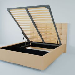 Кровать Венеция с ПМ 1600 (экокожа бежевая) в Нижнем Тагиле - nizhniy-tagil.mebel24.online | фото