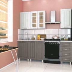 Кухня модульная Луксор серый-белый в Нижнем Тагиле - nizhniy-tagil.mebel24.online | фото