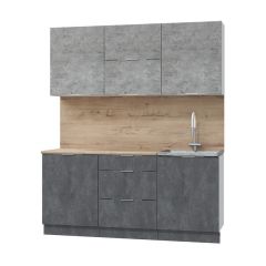Кухонный гарнитур Асти-бетон 1.8 в Нижнем Тагиле - nizhniy-tagil.mebel24.online | фото