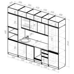 Кухонный гарнитур Лоретта люкс 3000 мм в Нижнем Тагиле - nizhniy-tagil.mebel24.online | фото 2