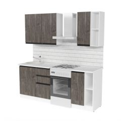 Кухонный гарнитур Ноктюрн медиум 1400 мм в Нижнем Тагиле - nizhniy-tagil.mebel24.online | фото 3