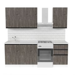 Кухонный гарнитур Ноктюрн стандарт 1600 мм в Нижнем Тагиле - nizhniy-tagil.mebel24.online | фото 3