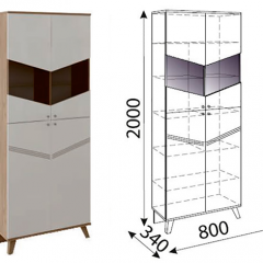 Лимба (гостиная) М02 Шкаф-витрина в Нижнем Тагиле - nizhniy-tagil.mebel24.online | фото