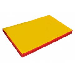 Мат гимнастический 2х1х0,05м цв. красный-желтый в Нижнем Тагиле - nizhniy-tagil.mebel24.online | фото 1