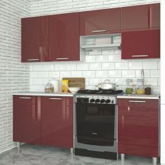 Модульная кухня Танго бордо в Нижнем Тагиле - nizhniy-tagil.mebel24.online | фото