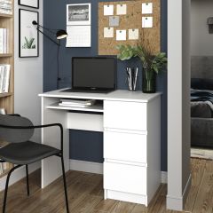 МОРИ МС-6 Стол ПРАВЫЙ (белый) в Нижнем Тагиле - nizhniy-tagil.mebel24.online | фото