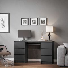 МОРИ МС-2 Стол 6 ящиков (графит) в Нижнем Тагиле - nizhniy-tagil.mebel24.online | фото
