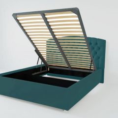 Кровать Берлин с ПМ 1600 (велюр бирюзовый) в Нижнем Тагиле - nizhniy-tagil.mebel24.online | фото