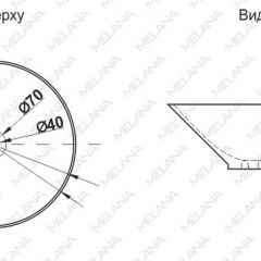 Накладная раковина melana mln-7020-b1+b18 (t4006hb1+b18 ) (сине-черная) в Нижнем Тагиле - nizhniy-tagil.mebel24.online | фото 2
