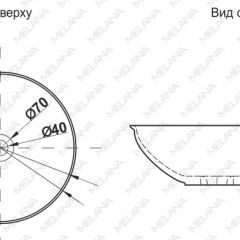 Накладная раковина melana mln-t4029-b15 в Нижнем Тагиле - nizhniy-tagil.mebel24.online | фото 2