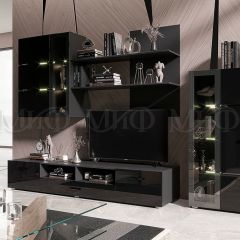 НИКОЛЬ Тумба ТВ (Черный глянец/Черный) в Нижнем Тагиле - nizhniy-tagil.mebel24.online | фото 4