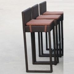 Плетеный барный стул Y390A-W63 Brown в Нижнем Тагиле - nizhniy-tagil.mebel24.online | фото 1