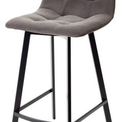 Полубарный стул CHILLI-QB SQUARE графит #14, велюр / черный каркас (H=66cm) М-City в Нижнем Тагиле - nizhniy-tagil.mebel24.online | фото
