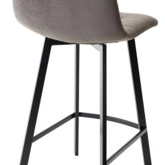 Полубарный стул CHILLI-QB SQUARE графит #14, велюр / черный каркас (H=66cm) М-City в Нижнем Тагиле - nizhniy-tagil.mebel24.online | фото 2