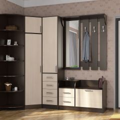 Прихожая ДИАНА-4 сек №5 (Венге/Дуб молочный) в Нижнем Тагиле - nizhniy-tagil.mebel24.online | фото 3