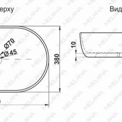 Раковина MELANA MLN-78329 (A500A) в Нижнем Тагиле - nizhniy-tagil.mebel24.online | фото 2