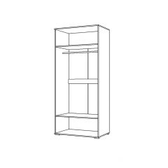 Шкаф 2Д Вегас (1000) в Нижнем Тагиле - nizhniy-tagil.mebel24.online | фото 2
