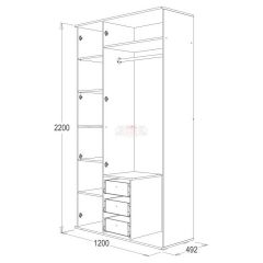 Шкаф 3-х дверный Ольга-14 в Нижнем Тагиле - nizhniy-tagil.mebel24.online | фото 2