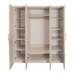 Шкаф 4-х ств с зеркалами Мокко (бежевый) в Нижнем Тагиле - nizhniy-tagil.mebel24.online | фото 2