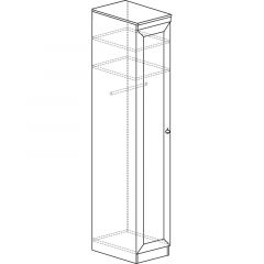 Шкаф для одежды №614 Инна Денвер темный в Нижнем Тагиле - nizhniy-tagil.mebel24.online | фото 3
