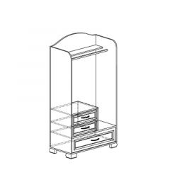Шкаф для одежды открытый №905 Флора в Нижнем Тагиле - nizhniy-tagil.mebel24.online | фото 2
