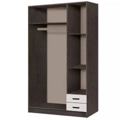 Шкаф распашной Эконом (Венге/Дуб Белфорд) в Нижнем Тагиле - nizhniy-tagil.mebel24.online | фото 2