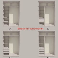 Шкаф-купе 1300 серии SILVER S4+S3Z+B2+PL1 (2 ящика+1 штанга) профиль «Серебро» в Нижнем Тагиле - nizhniy-tagil.mebel24.online | фото 5