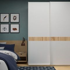 Шкаф-купе 1400 серии SOFT D6+D6+B2+PL3 (2 ящика+2штанги) профиль «Капучино» в Нижнем Тагиле - nizhniy-tagil.mebel24.online | фото 5