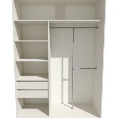 Шкаф-купе 1400 серии SOFT D8+D2+B2+PL4 (2 ящика+F обр.штанга) профиль «Капучино» в Нижнем Тагиле - nizhniy-tagil.mebel24.online | фото 2