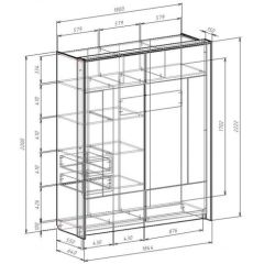 Шкаф-купе 1800 ЛИБЕРТИ в Нижнем Тагиле - nizhniy-tagil.mebel24.online | фото 4